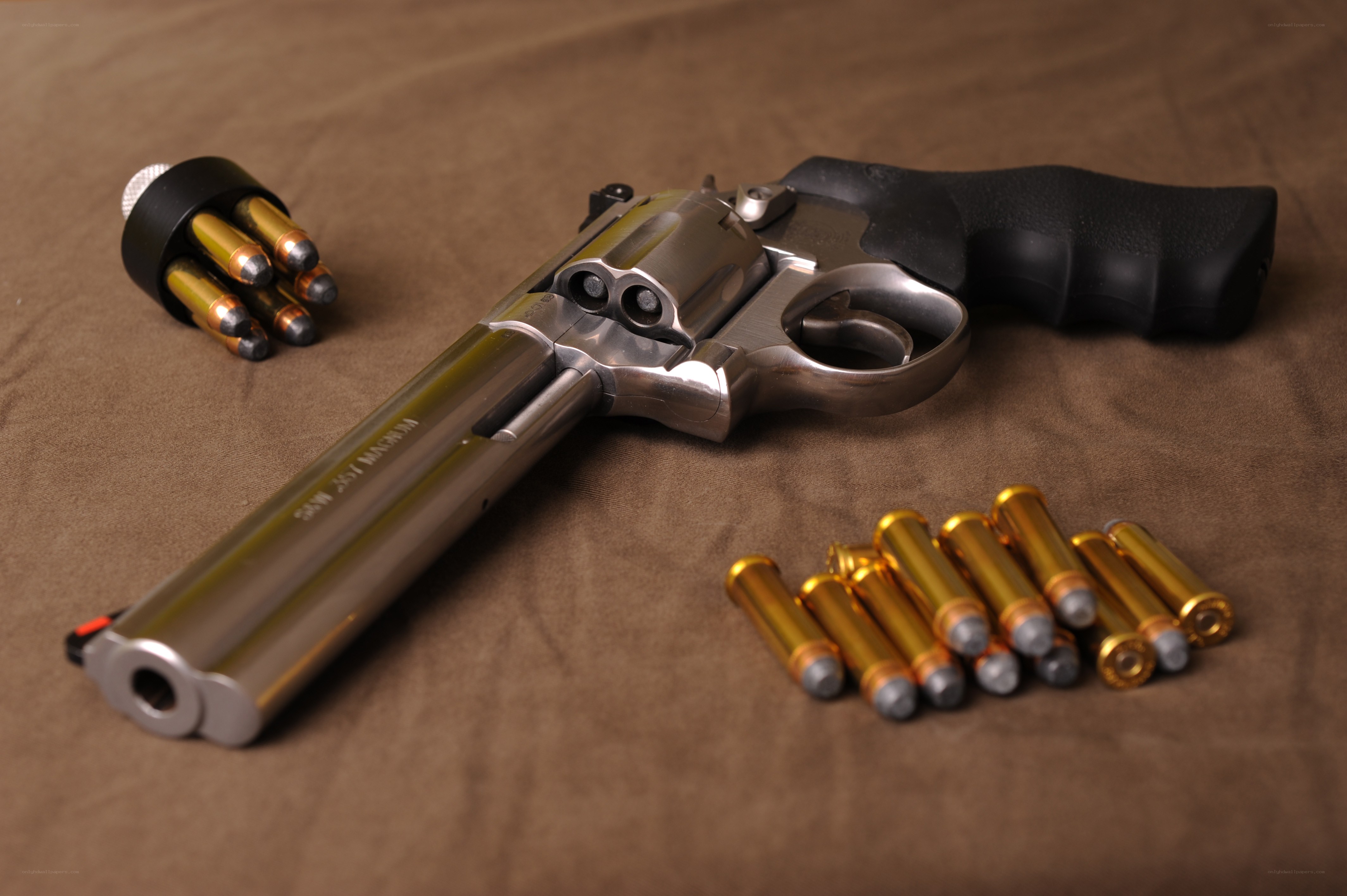 revolver with ammunition