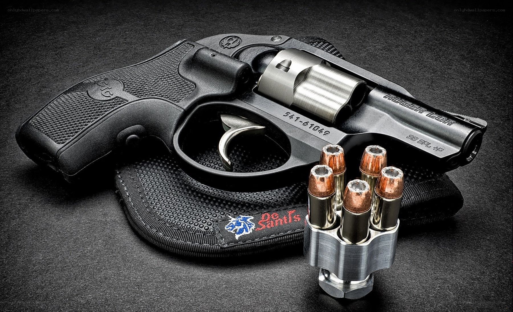 Revolver with ammunition