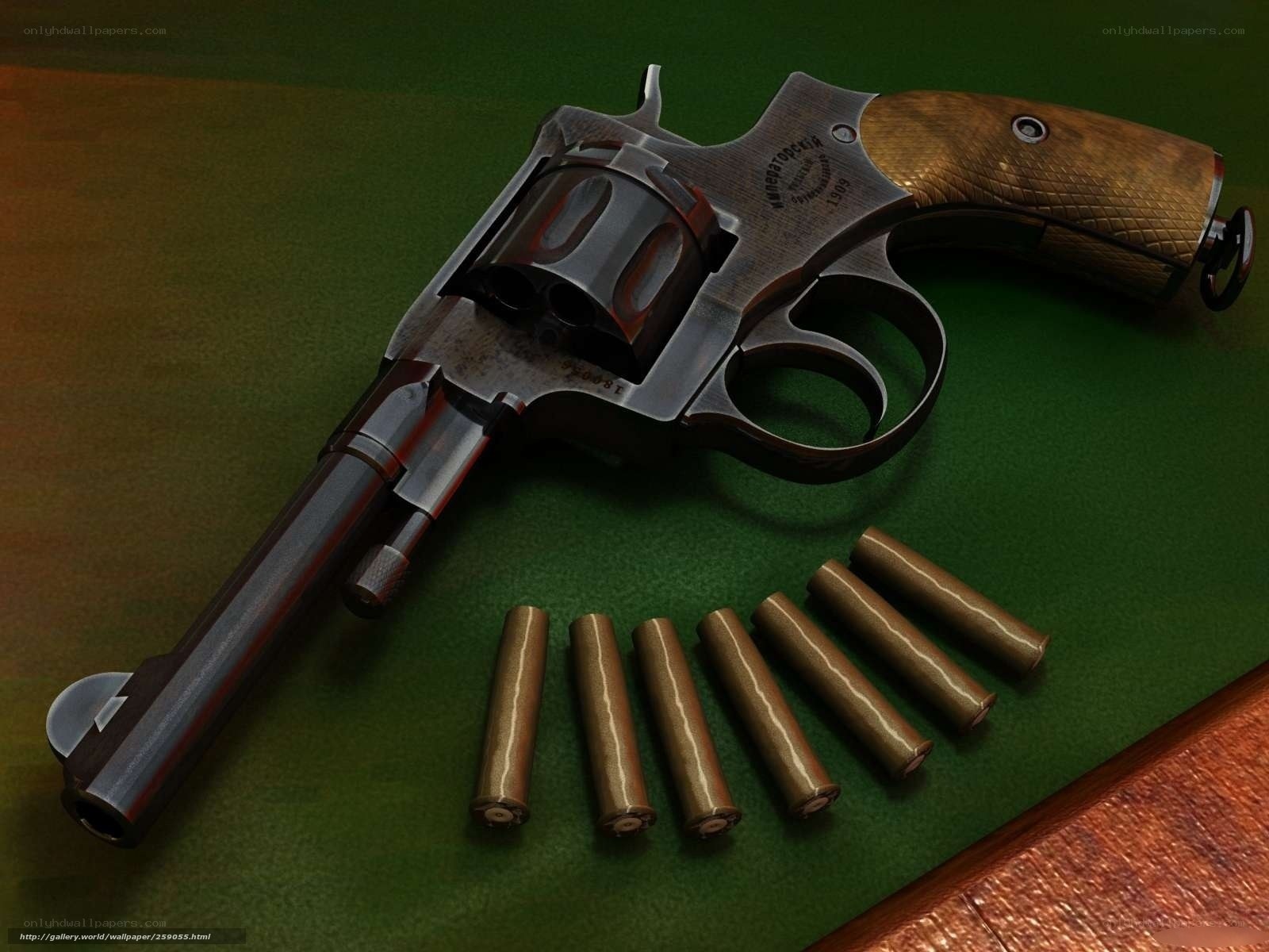 revolver with ammunition