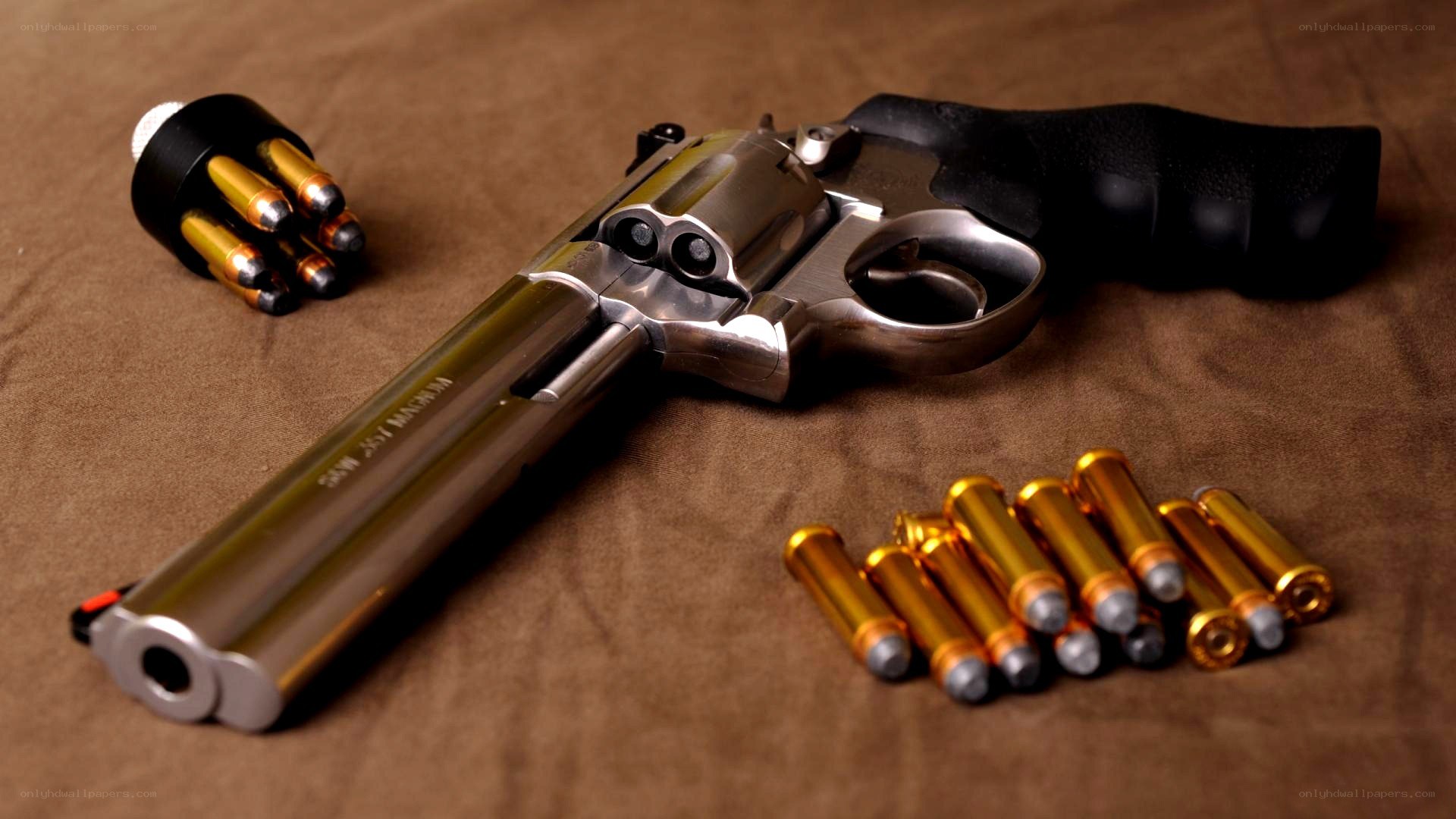 revolver with ammunition