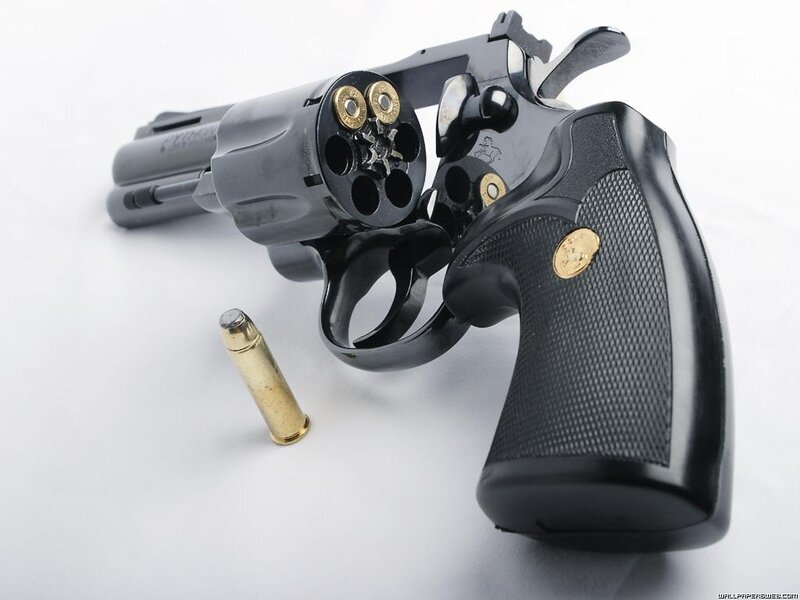revolver with ammunition