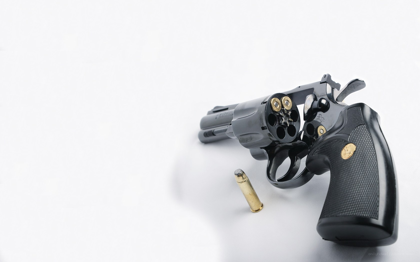 revolver with bullets