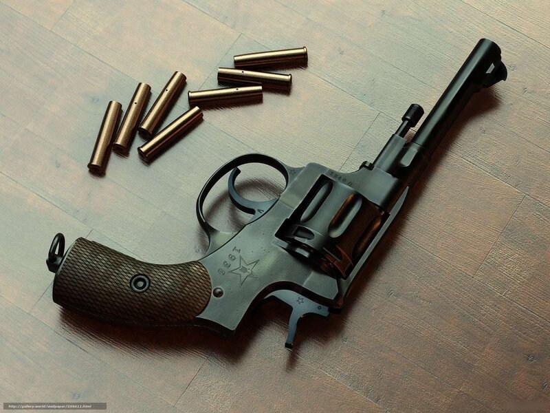 Revolver with Cartridges