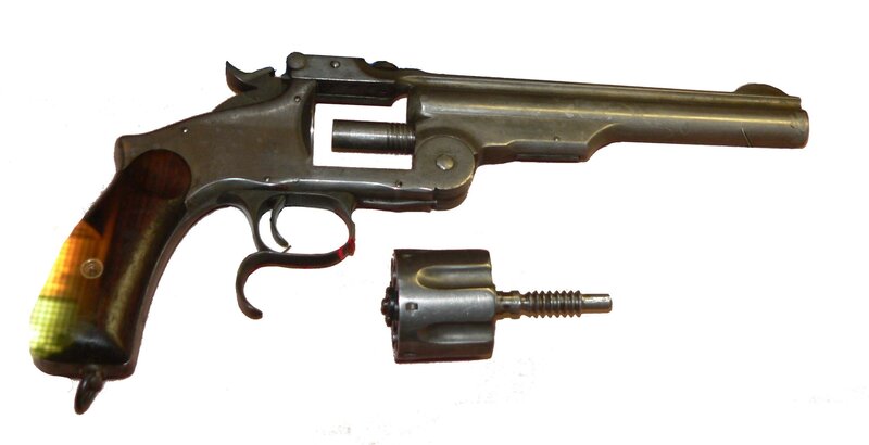 revolver with detached cylinder