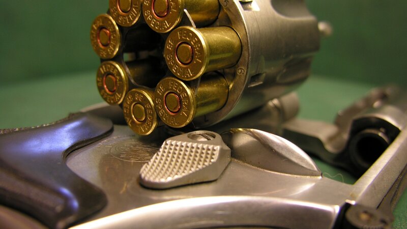 revolver with loaded chambers