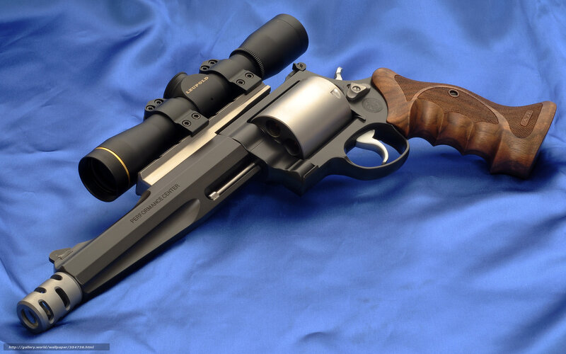 Revolver with Scope — Blue, Neutral