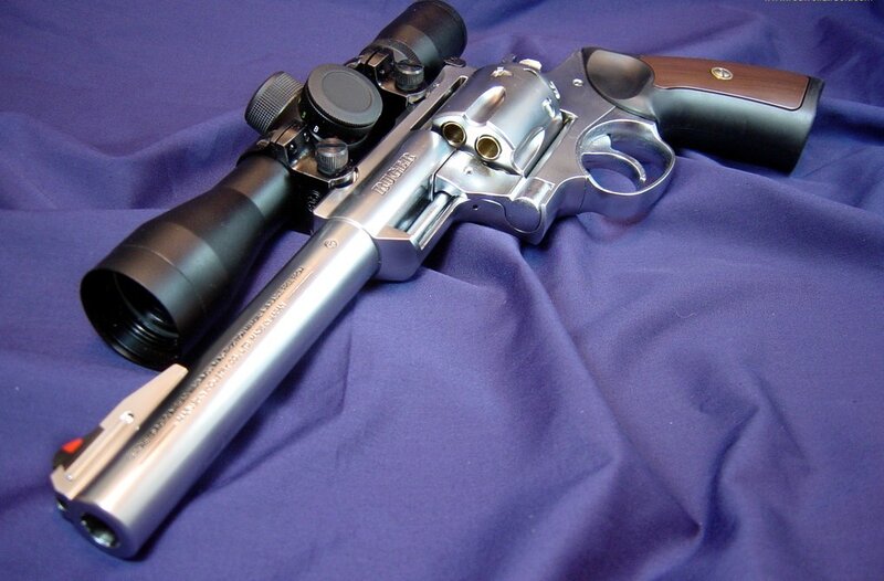 Revolver with Scope — Purple, Neutral