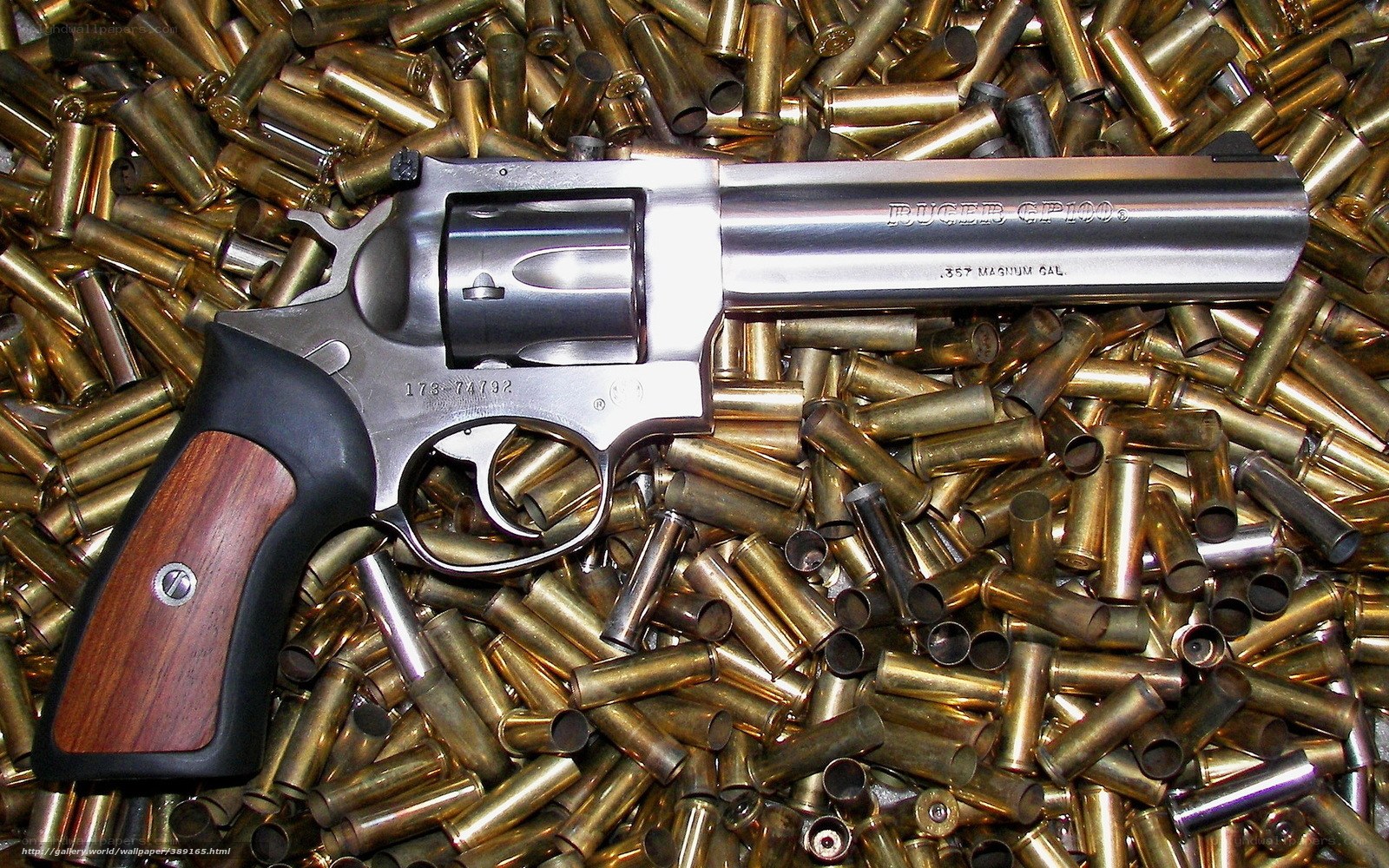 revolver with spent casings