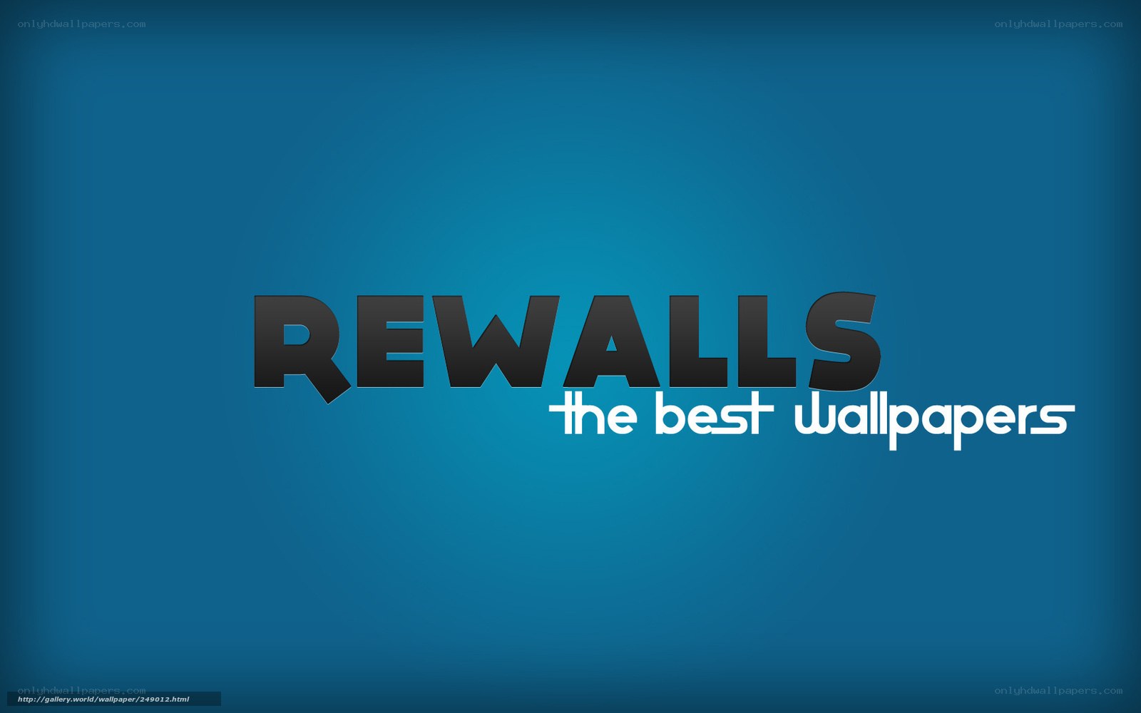 Rewalls logo on blue