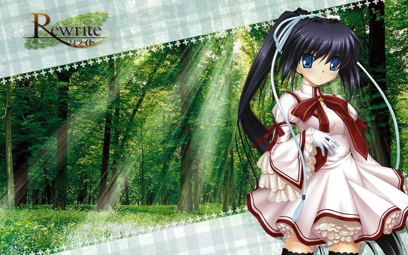 Rewrite anime character in forest
