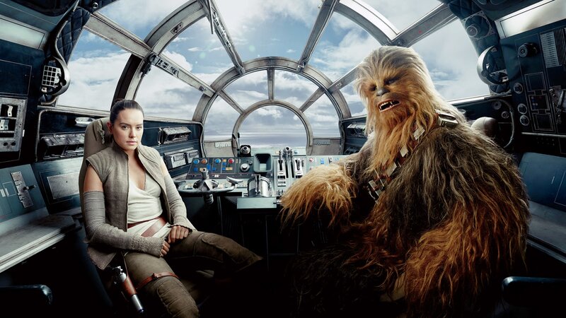 Rey and Chewbacca
