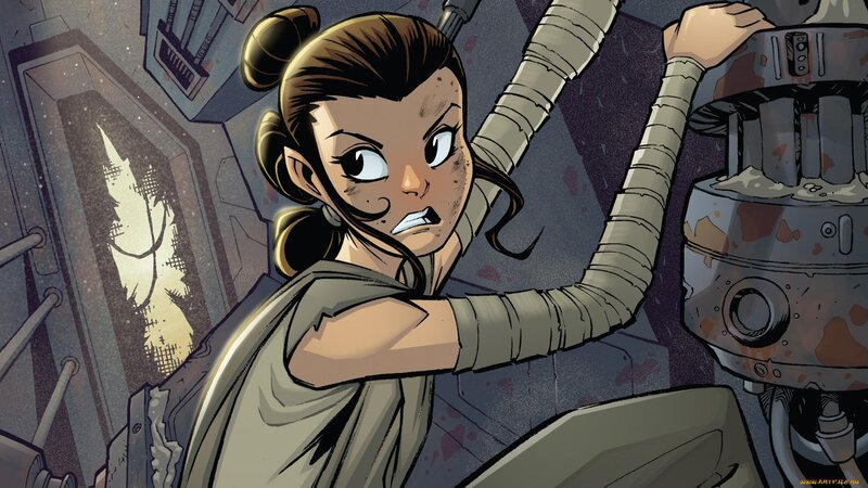 Rey in a Spaceship