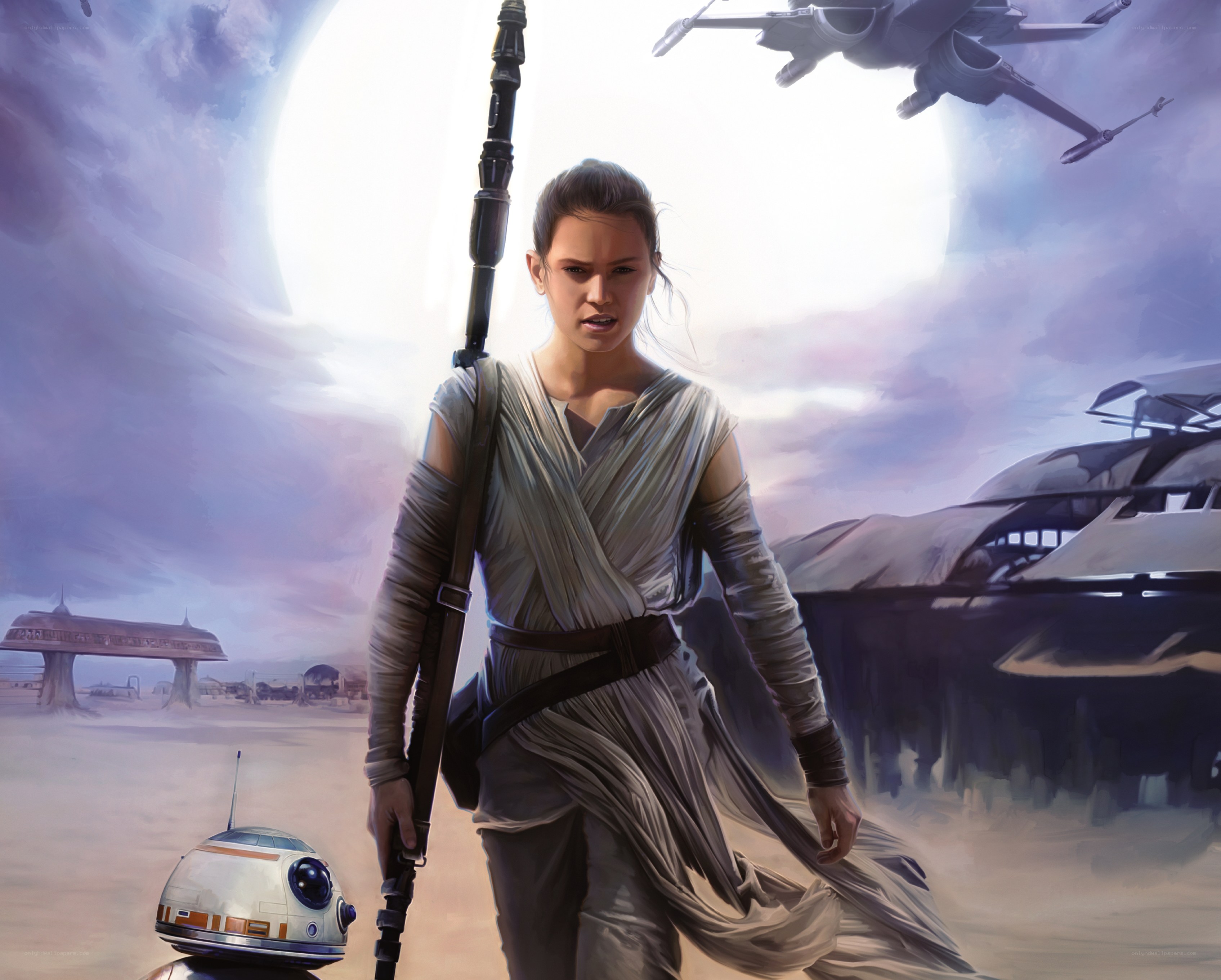 Rey on a desert planet