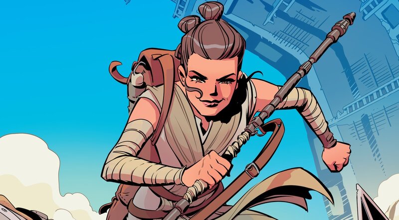 Rey with Staff