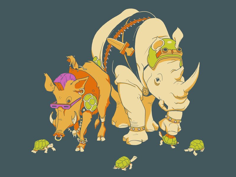 Rhino and Boar Characters