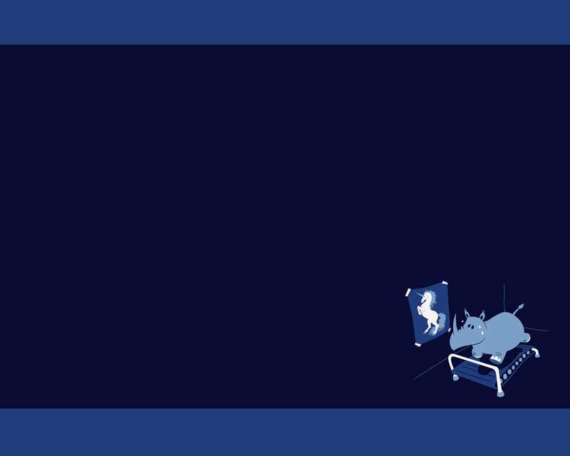 rhino on a treadmill