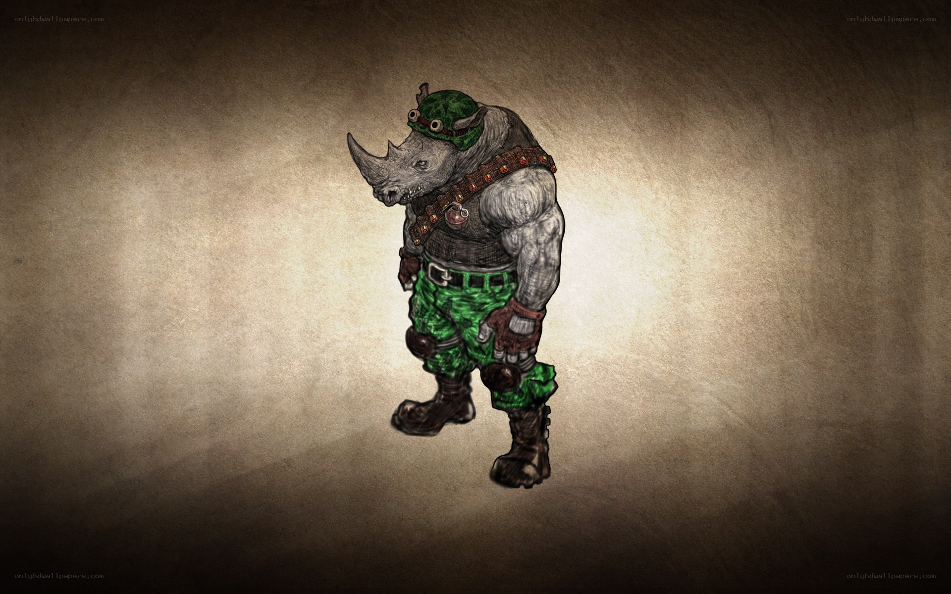 rhino warrior character