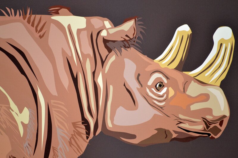 Rhinoceros Head — Brown