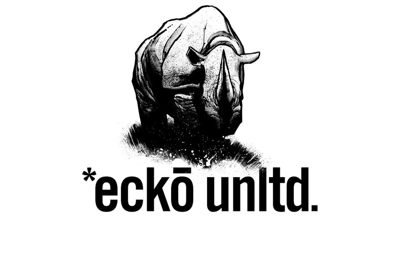 Rhinoceros Illustration — Black