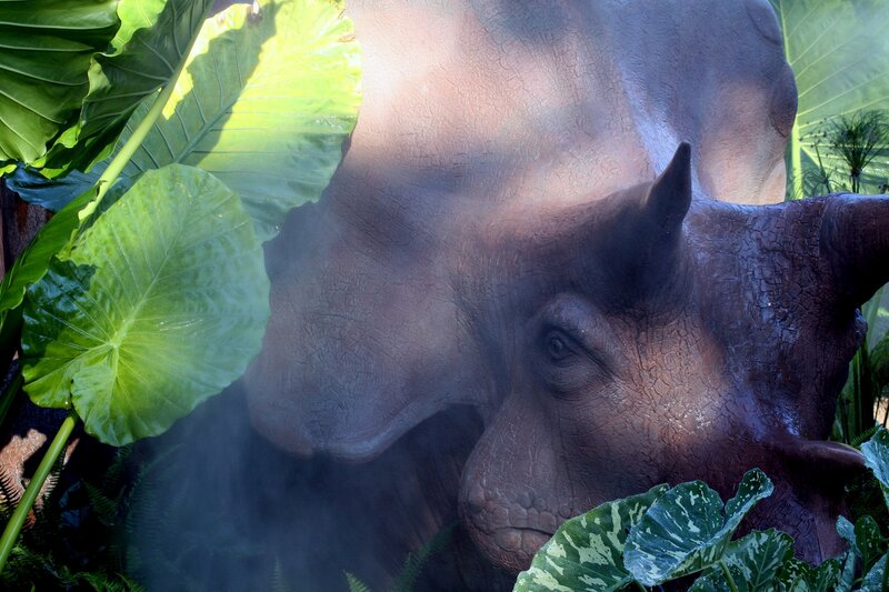 Rhinoceros Statue — Green