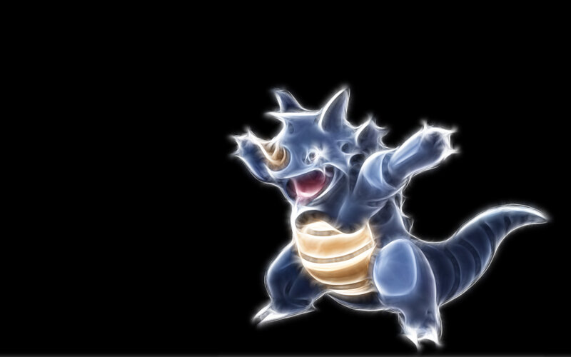 Rhydon Glowing Effect — Blue