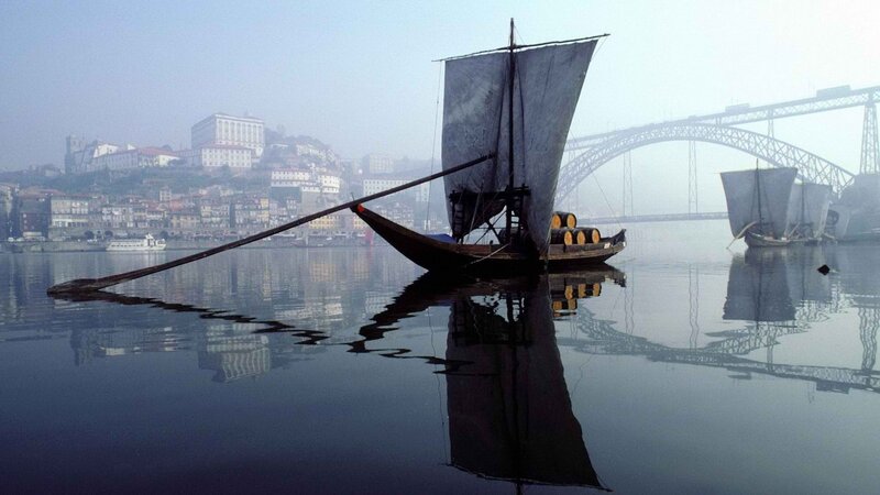 Ribeira boats on the Douro River