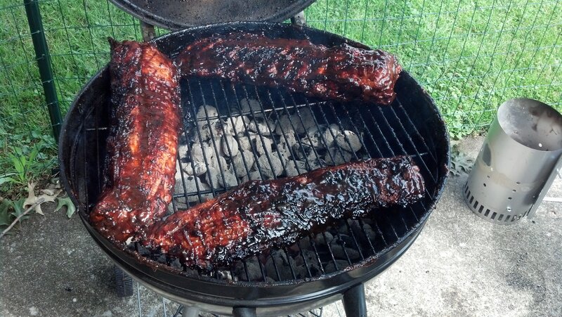 Ribs on Grill
