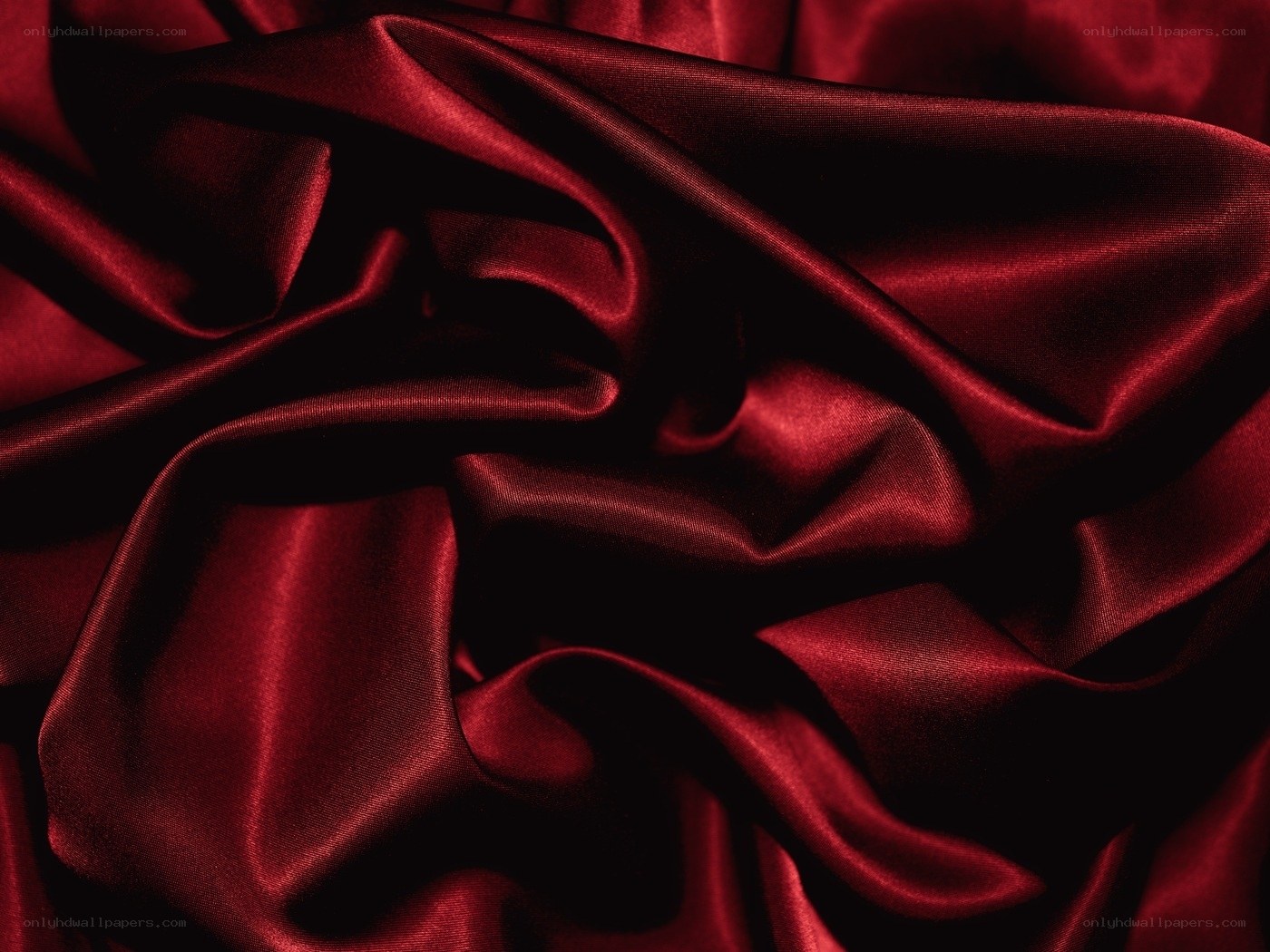 rich red satin fabric