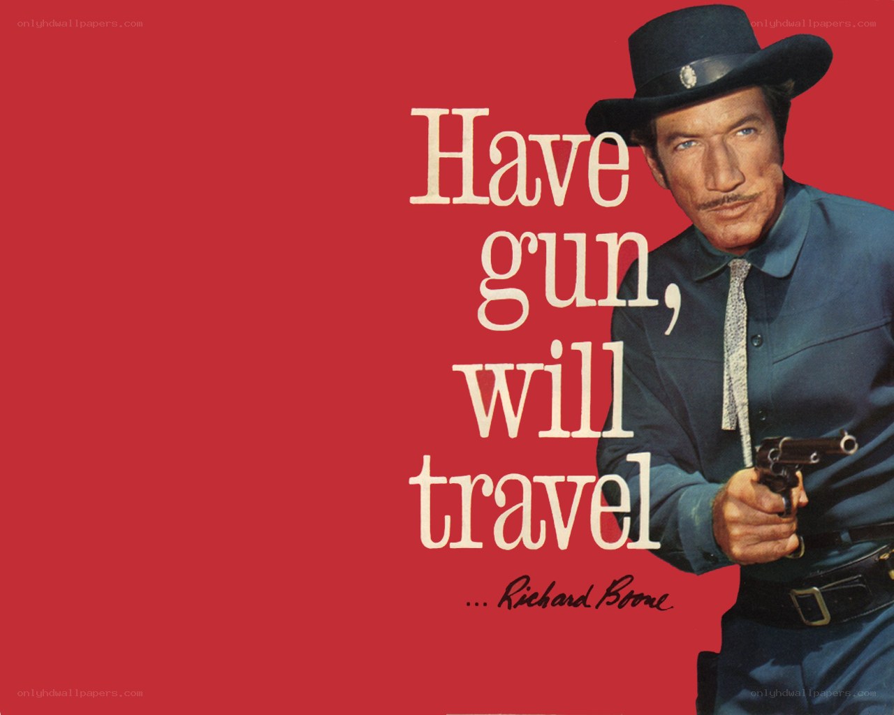 Richard Boone with gun