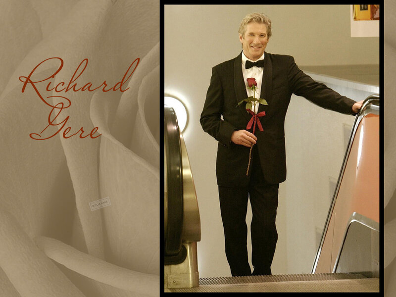 Richard Gere on escalator