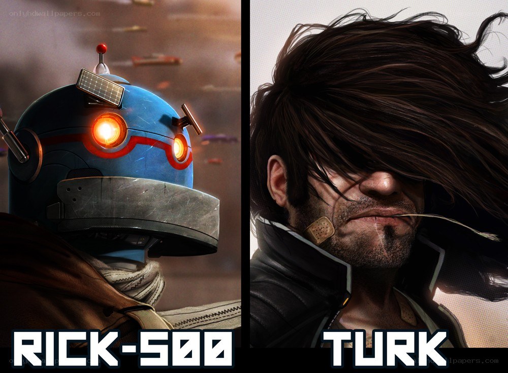 Rick-500 and Turk characters