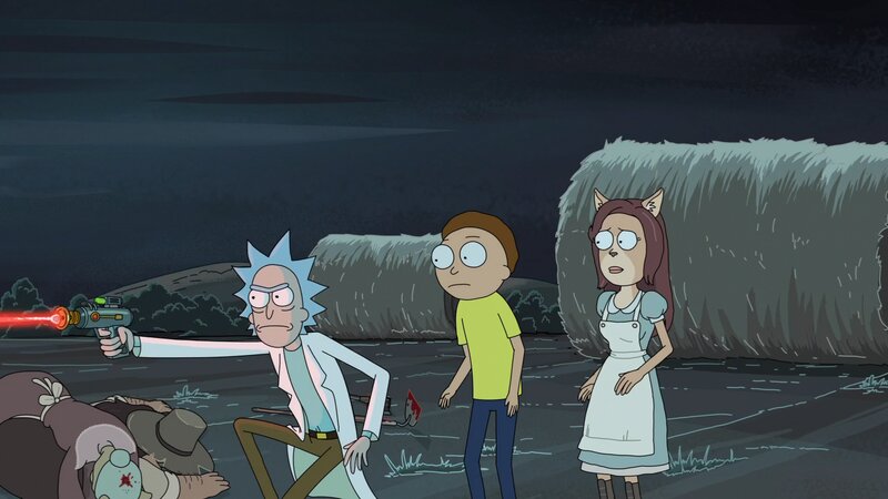 Rick Aiming a Gun