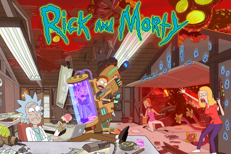 Rick and Morty chaos scene