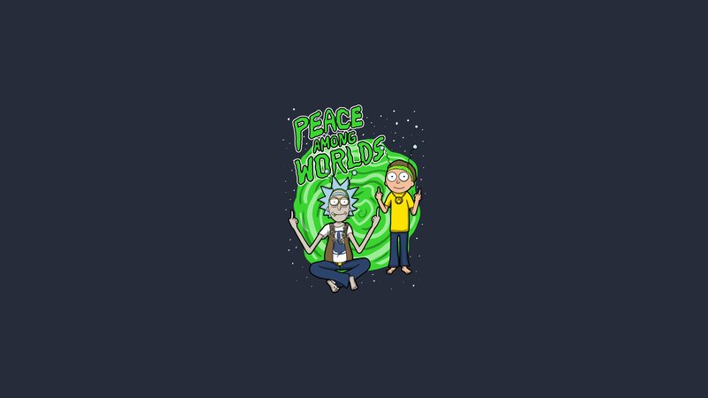 Rick and Morty Characters — Dark Blue