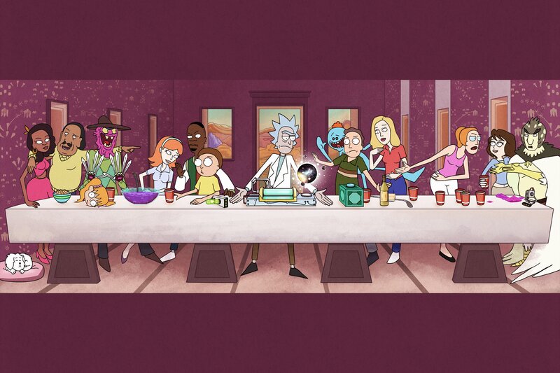 Rick and Morty Characters — Purple, Chaotic