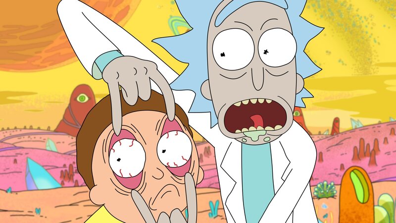 Rick and Morty Characters — Yellow, Shocked