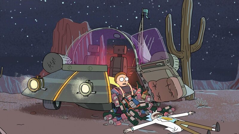 Rick and Morty in Desert