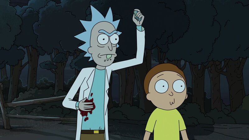 Rick and Morty in Forest