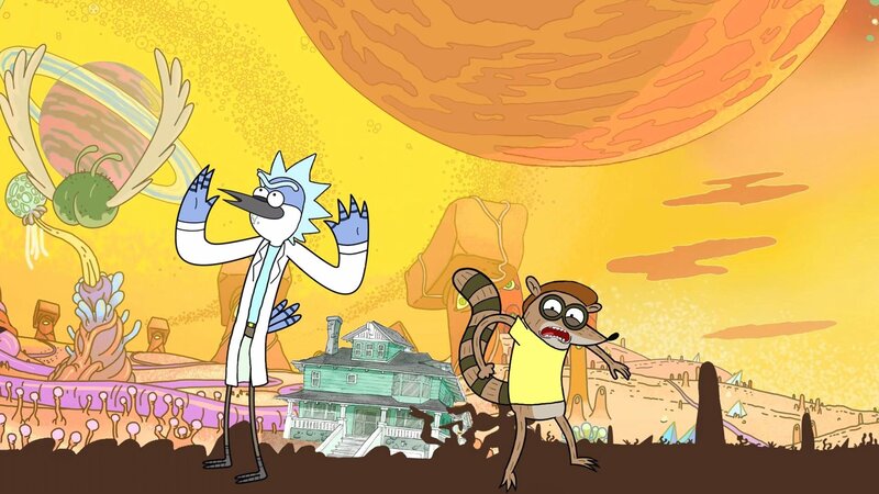 Rick and Morty on Alien Planet — Yellow