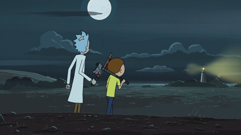 Rick and Morty on Beach