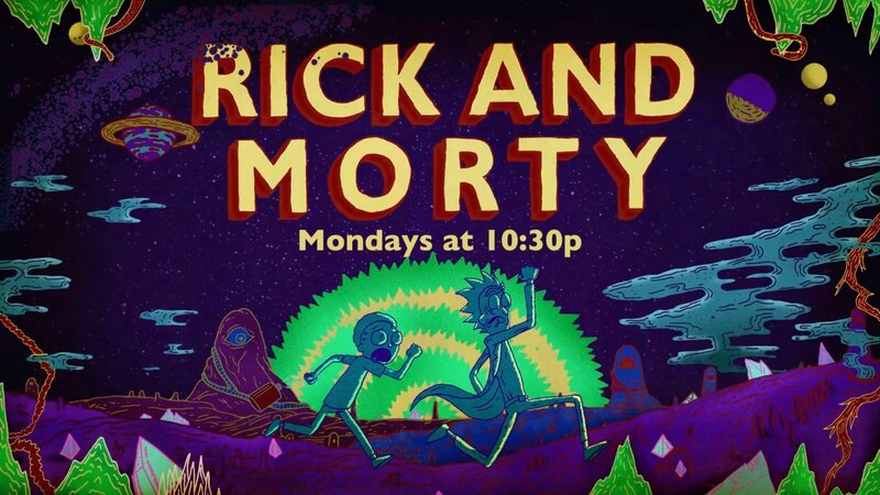 Rick and Morty Running — Purple