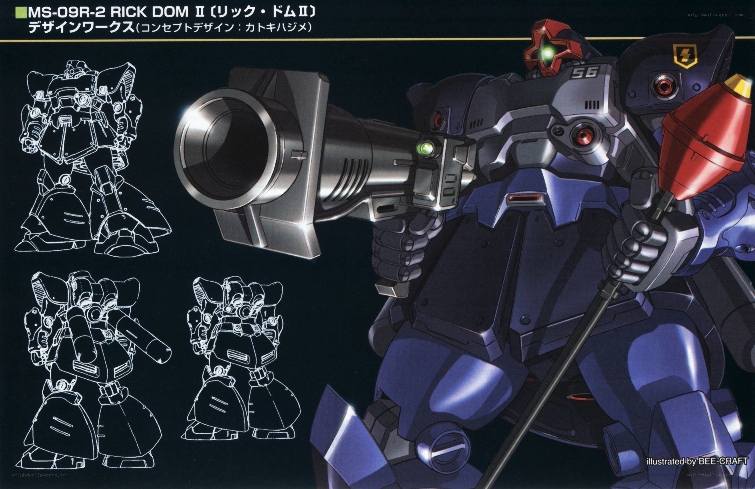 Rick Dom II mecha design