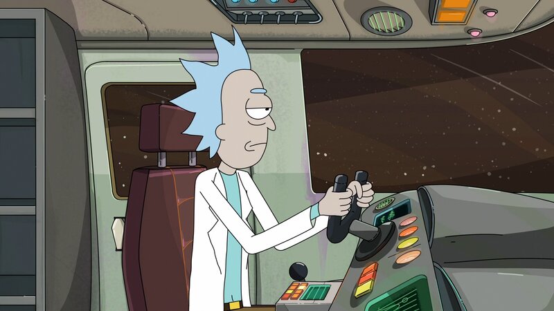 Rick in Spaceship Cockpit