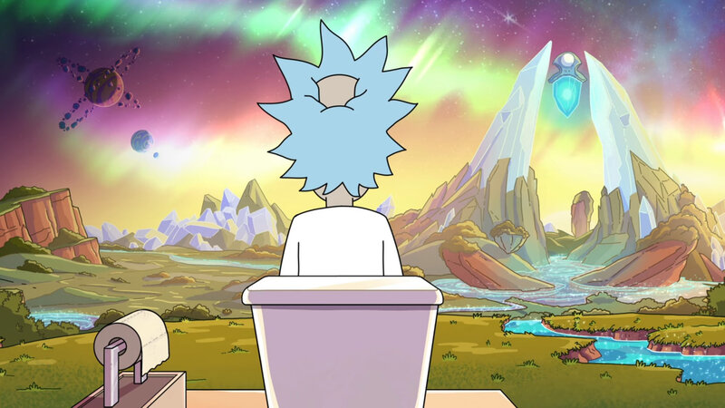 Rick in Toilet