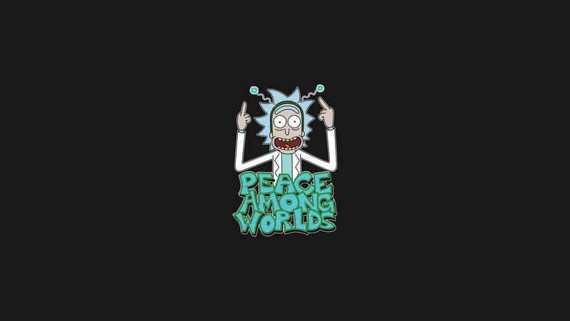 Rick Sanchez Character — Black, Playful