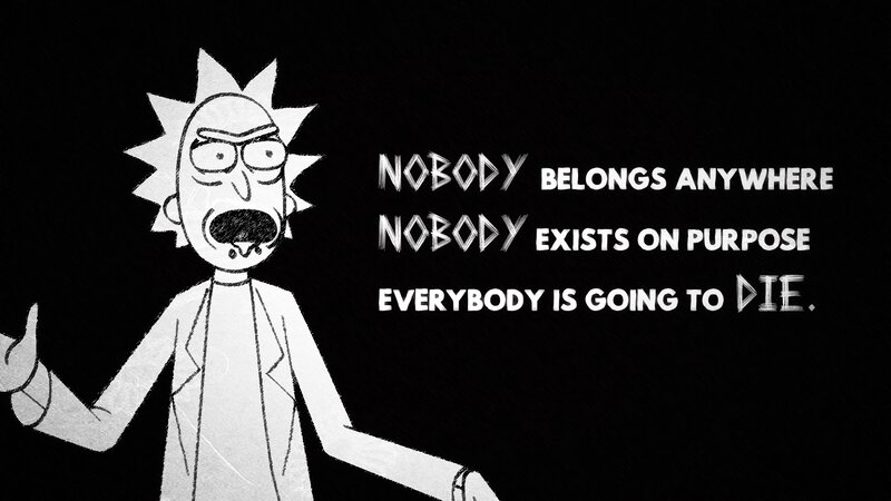 Rick Sanchez Character — Black