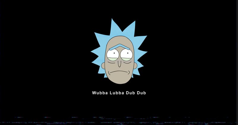 Rick Sanchez Head — Black, Neutral