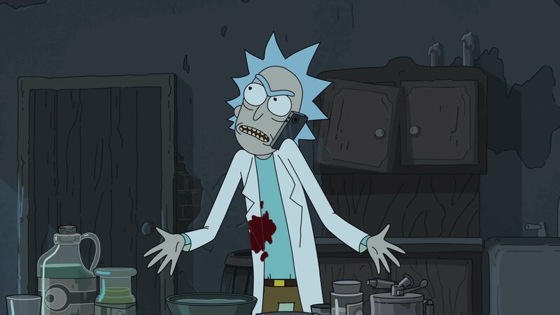 Rick Sanchez with Bloodstain
