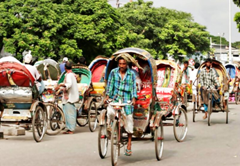 Rickshaw Drivers on Street