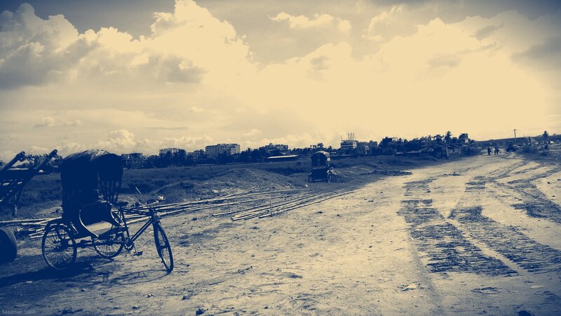Rickshaws on Dirt Road